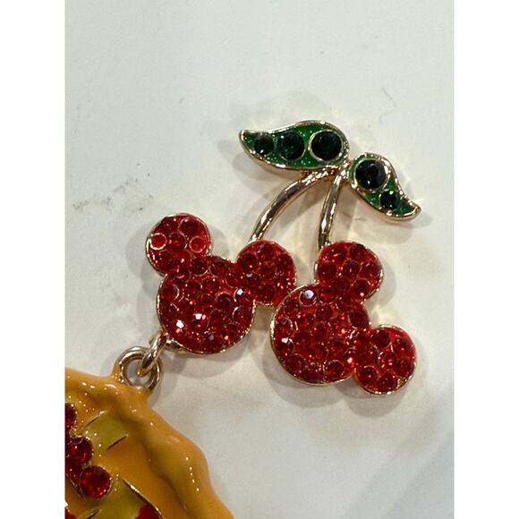 NIB Disney x Baublebar Cherry Pie Earrings Mickey Mouse Hidden Gems 2024 Fall - Picture 7 of 13